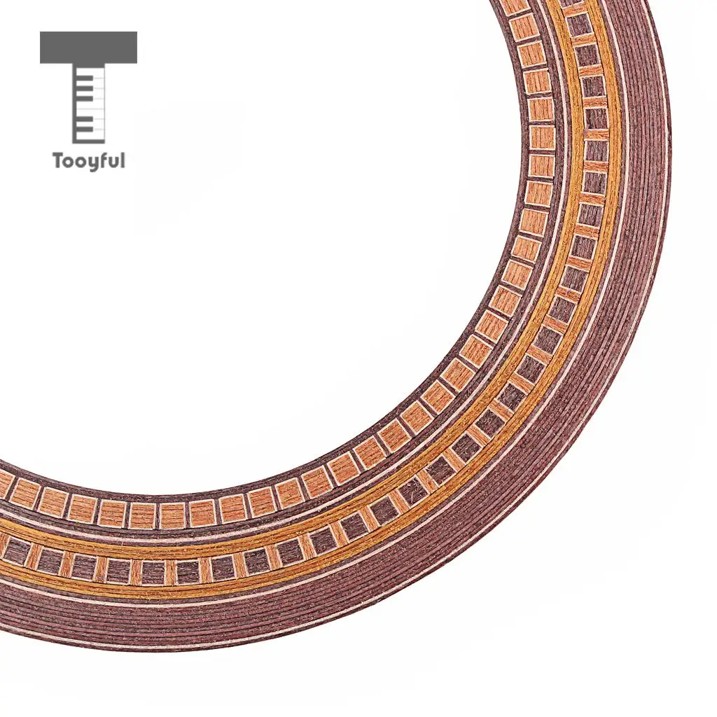 Tooyful Exquisite Wood Acoustic/Classical Guitars Sound Hole Decal Sticker Rosette Inlay DIY Guitar Decoration Adornment