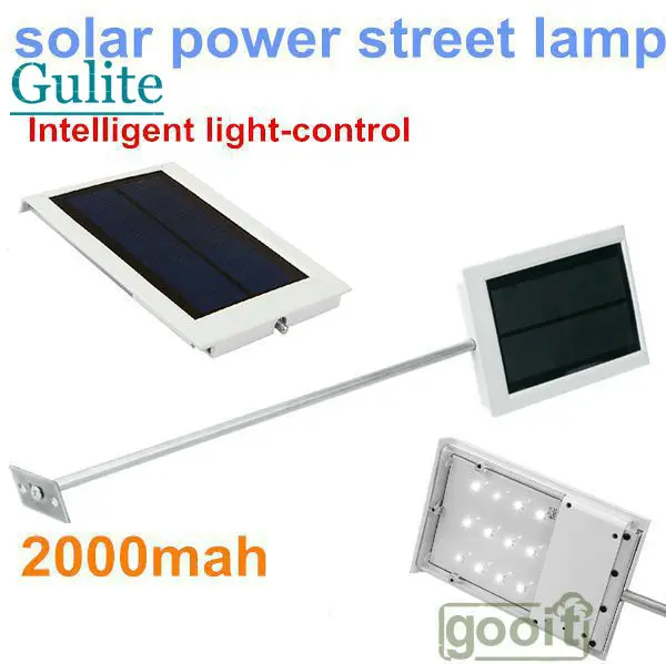 

Solar power street lamp SMD 12 Leds Lamps corridor courtyard Outdoor lighting Intelligent light-control solar deck Light