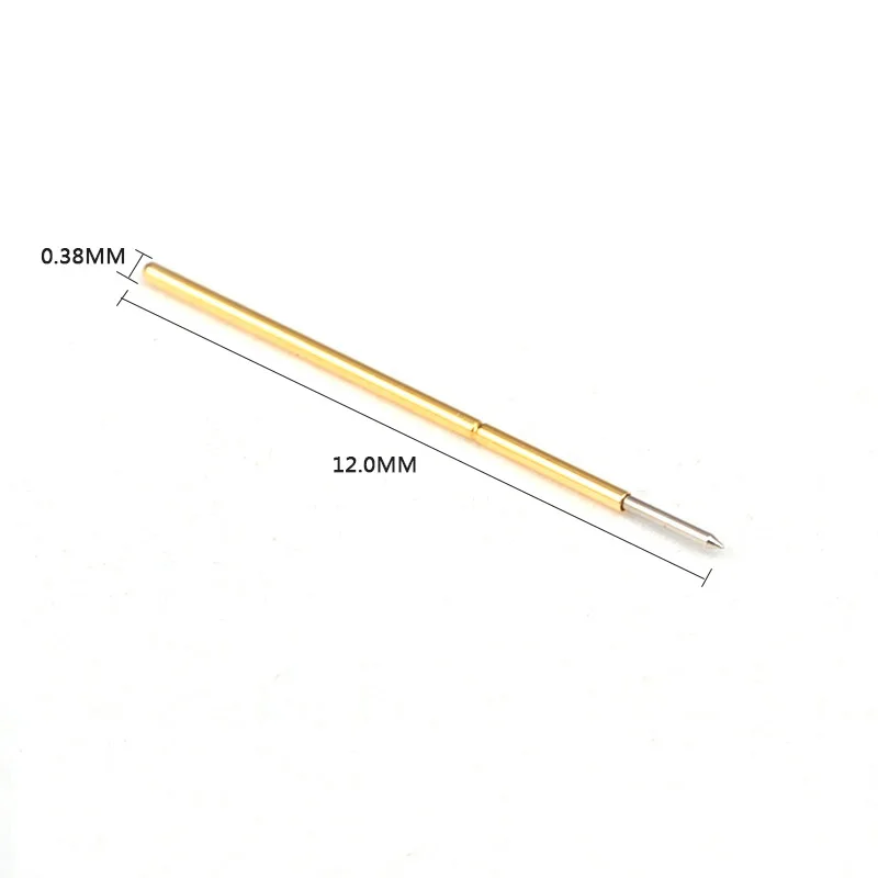 Spring Test Probe Phosphorus Copper Tube Gold Plated Electrical Instrument Tool for Testing Circuit Board Durable P038-B