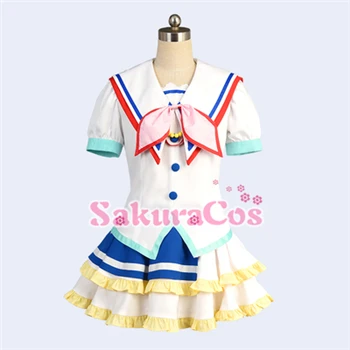 Индивидуальный размер аминовая одежда Lovelive Солнечный свет Aqours Косплей Костюм JumpingHeart Watanabe/Dia/Ruby/Mari/RikoAll членов платье cos - Цвет: Sakurauchi Riko