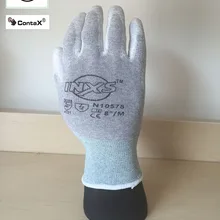 SAFETY-INXS N10575 12 пар тонкие рабочие перчатки из углеродного волокна+ PU покрытие антистатические перчатки рабочие перчатки