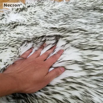 

Gray Sheep Rug Seat Cushion Faux Skins Fur carpet Artificial Wool fox hair villi Grey Wolf grizzly Plush Tea table Bay window