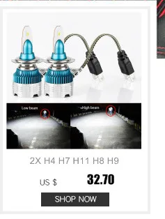 2X S7 H4 светодиодный Авто scheinwerferlampen 60 Вт 6400lm 6000 карат S7 Авто Scheinwerfer nebelscheinwerfer 12 v 24 V