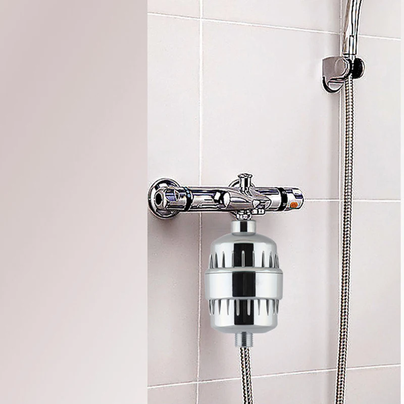 In-line bathroom Shower Filter bathing water filter  purifier water treatment Health softener Chlorine Removal For Kitchen Home (13)
