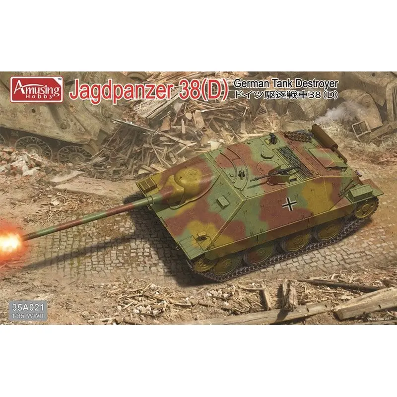 

Amusing Hobby 35A021 1/35 German Tank Destroyer Jagdpanther 38(D)- Scale Model Kit