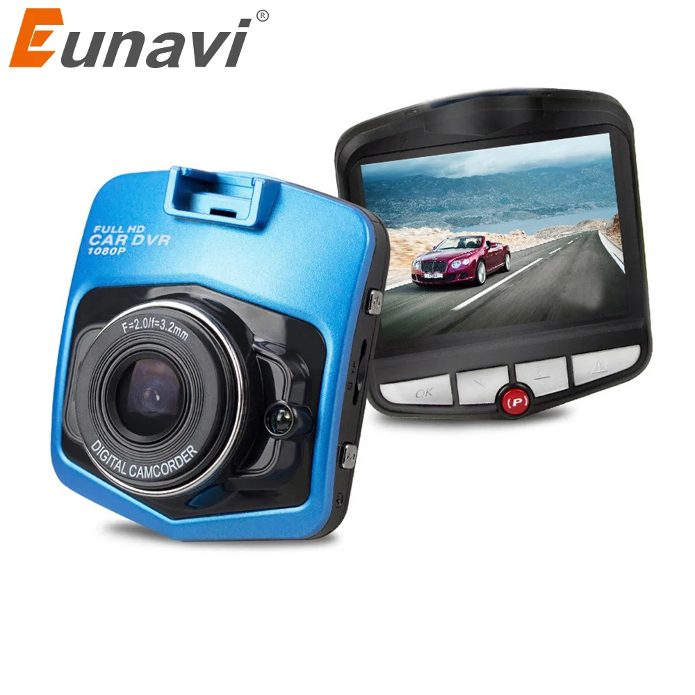 Eunavi в dash Cam Мини Автомобильный видеорегистратор камера Full hd-рекордер видеорегистратор ночного видения циклическая запись черная коробка