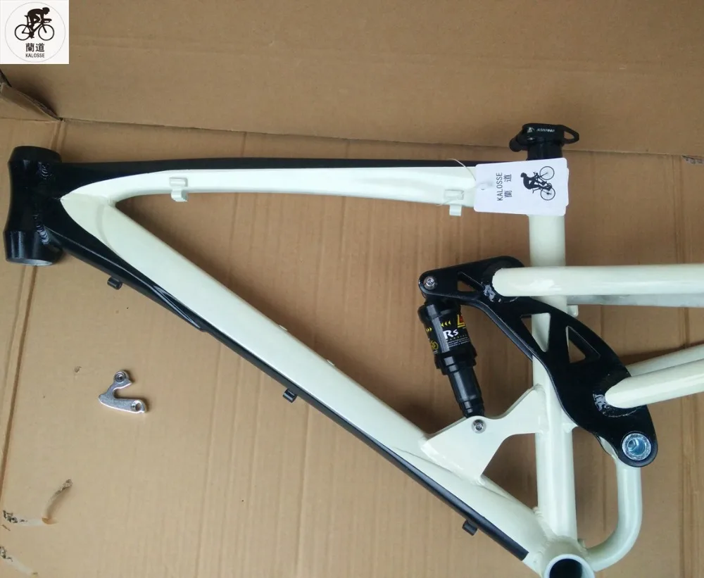 Top Kaloss Air suspension DH/AM  frame  Bike snow  26*4.0 inch  Fat/Snow  bike frame  Full suspension  DIY colors   26*17 inch , 15