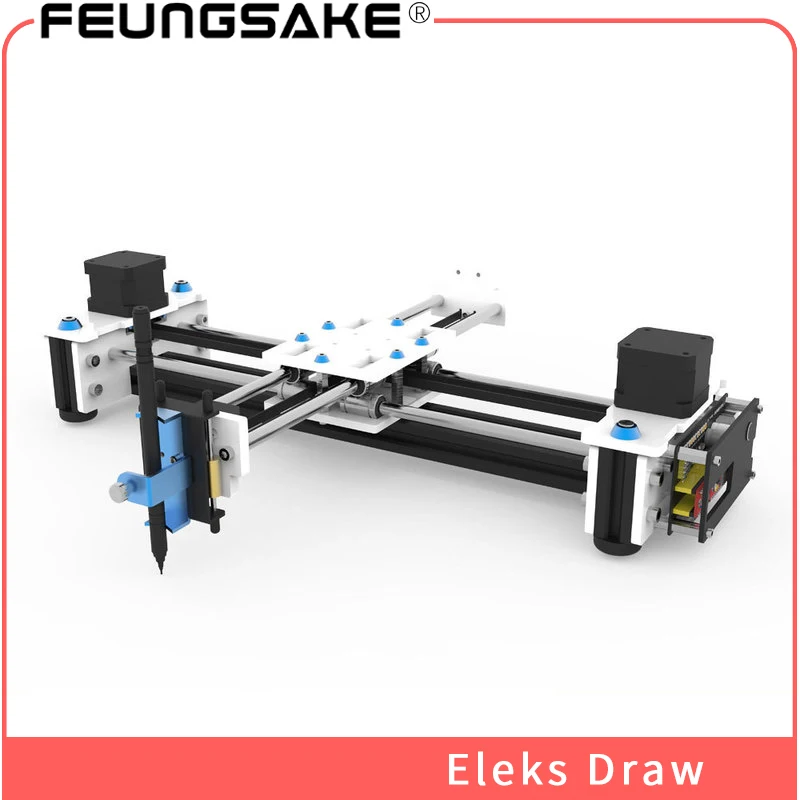 Настольный DIY плоттер EleksDraw, лазерная машина 2500 мвт лазерный гравер USB DIY X Y плоттер ручка Рисование робот Рисование машина 100-240 В