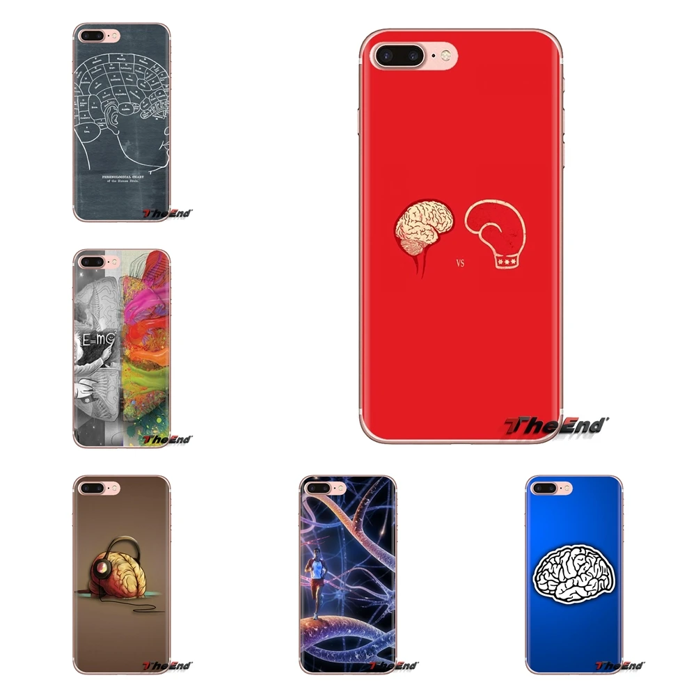 Transparent Soft Cases Covers Brain For LG Spirit Motorola Moto X4 E4 E5 G5 G5S G6 Z Z2 Z3 G2 G3 C Play Plus Mini |