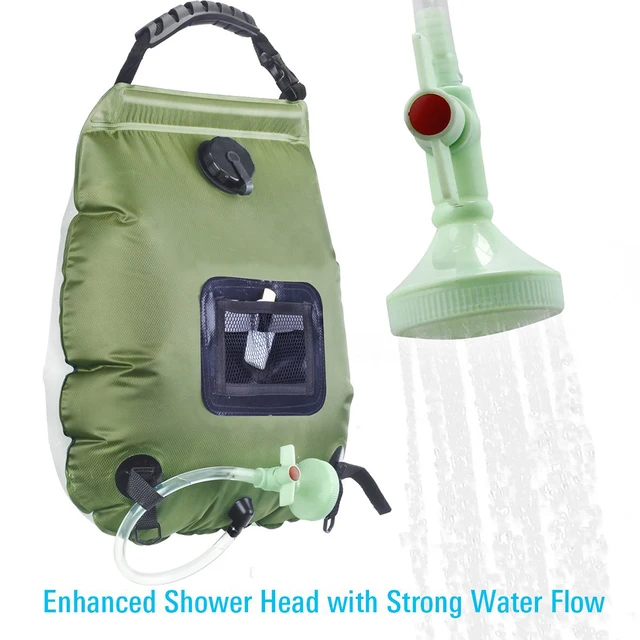 US $11.17 2019 Water Bags For Outdoor Solar Hiking Camping Shower Bag 20L Heating Camping Shower Hydration Ba
