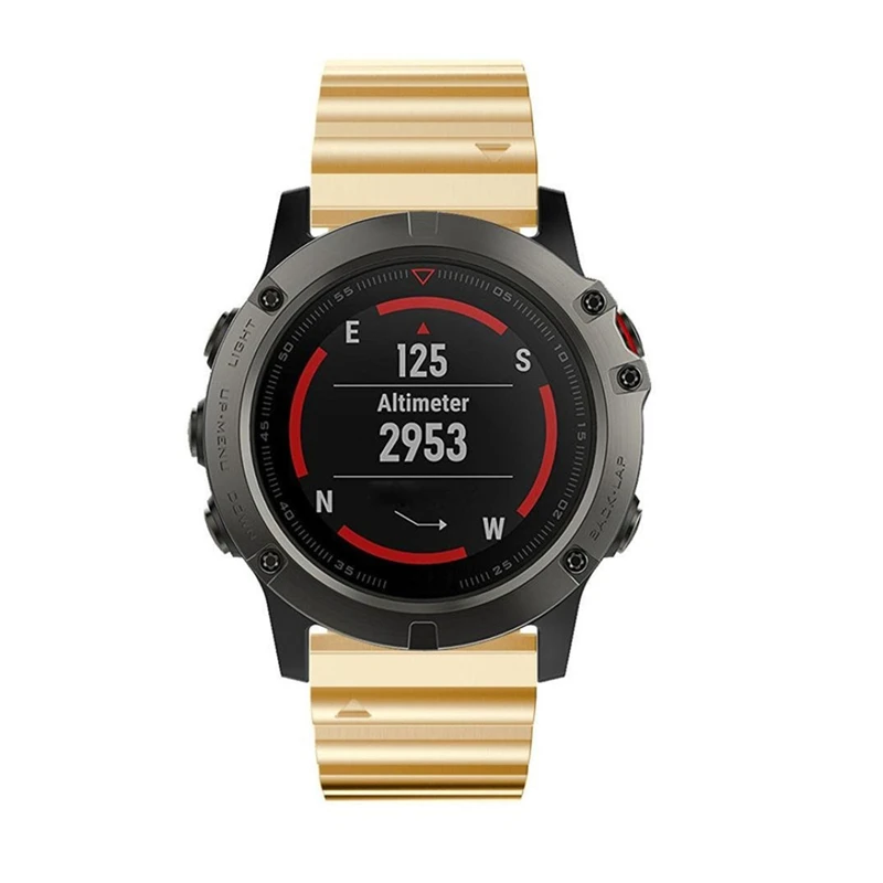 Наручных gps-часов Garmin Fenix 5X металлический ремешок для часов Ремешок для часов для Fenix 3/Fenix 3 HR/D2 Чарли/десент MK1 Нержавеющая сталь Сменные наручные часы