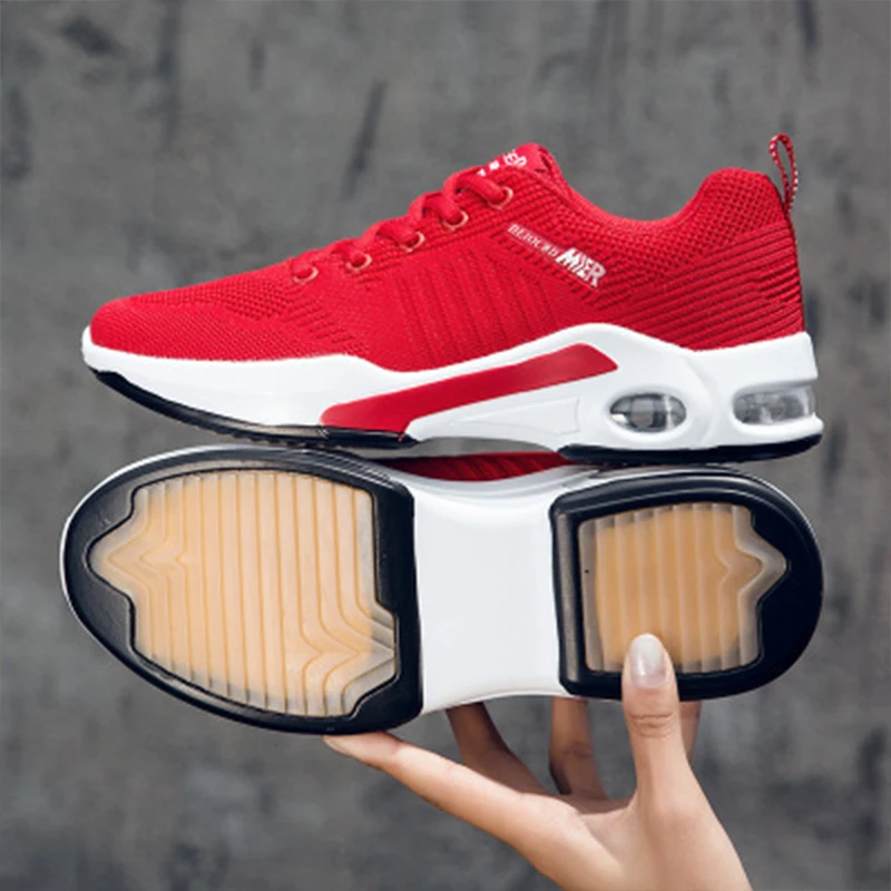 

New Running Sneakers Fashion Men's Tie Casual Shoes flat Shoes Outdoor Sports Mesh Breathable Mountaineering Training Men's shoe