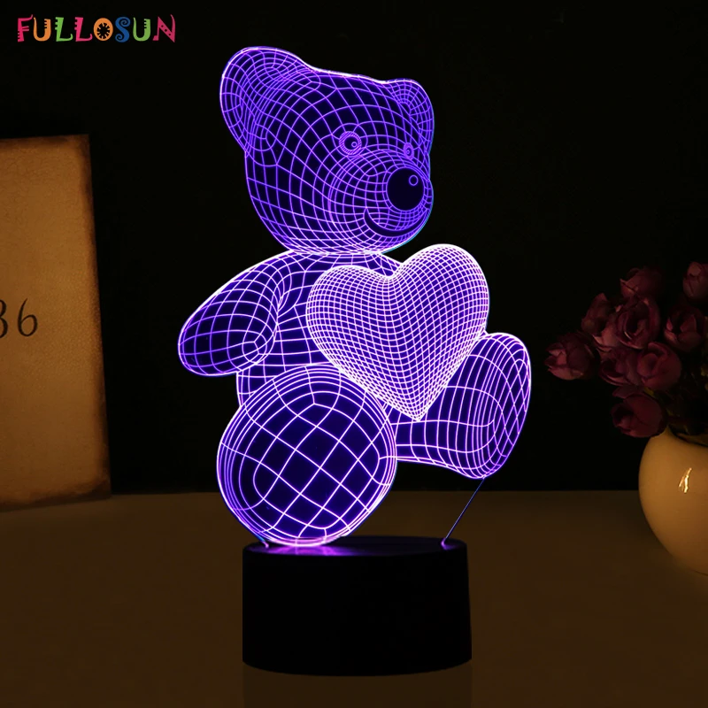 HTB1Bm4GRVXXXXX6XVXXq6xXFXXX6.jpg_ Lampka Nocna Led 3D Miś