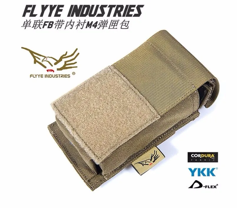 FLYYE MOLLE один блок FB выстроились M4 подсумок Военный Кемпинг Туризм CORDURA FY-PH-M029