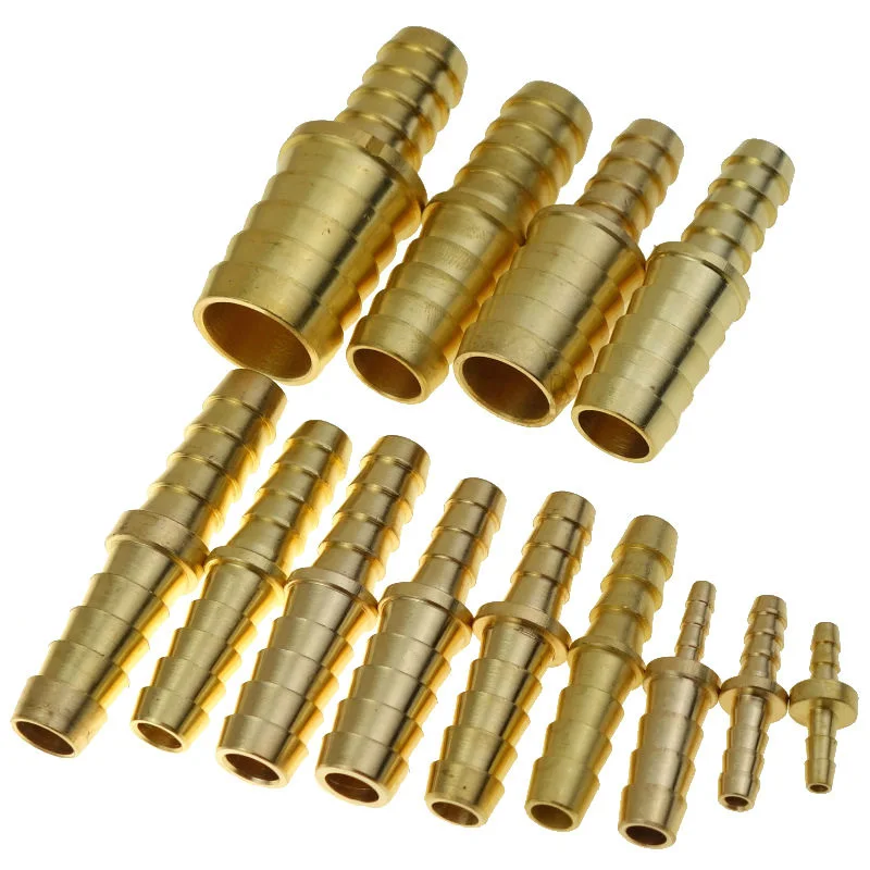 Brass Barb Splicer 3/16 Hose ID to 1/8 Hose ID Reducer Brass Barb Splicer 3/16 Hose ID to 1/8 Hose ID Reducer