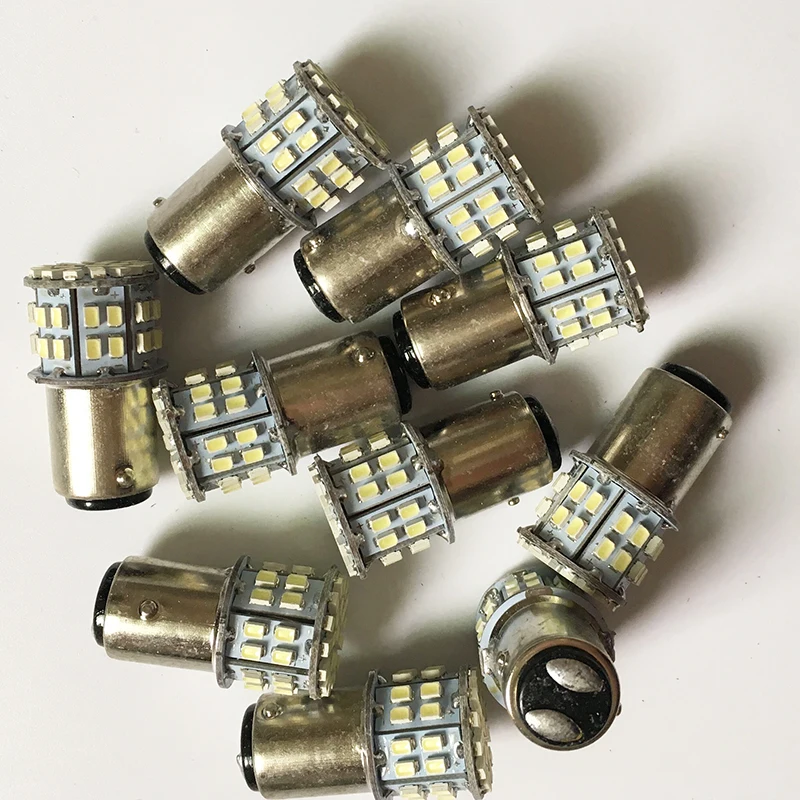 10x12 V 24V супер яркий 1156 BA15S P21W 1157 Bay15d P21/5 Вт 50SMD 1206 3020 50 Led SMD автомобильный тормоз светильник поворотники лампы для мотоциклов