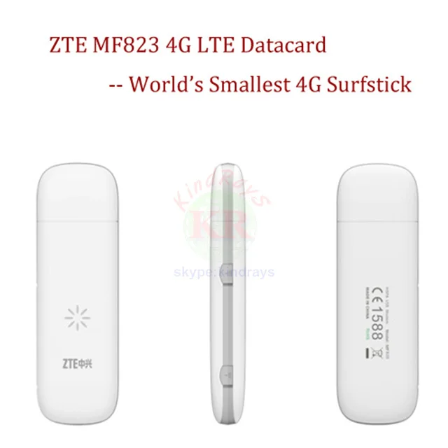 Beste ZTE MF823 4g USB Dongle USB Stick lte 4g modem Sim kaart 4g Hotspot Dongle PK mf820 e3276 e3131 mf831 mf821