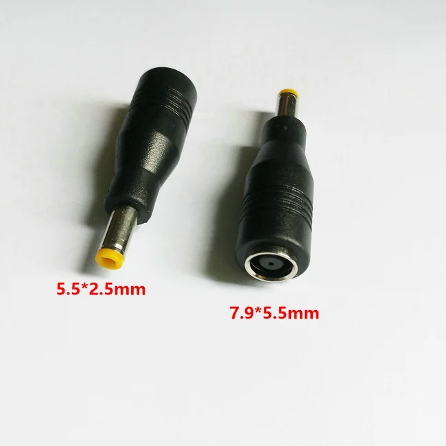 100 шт./лот 7 9x5 5 мм DC Female к 5x2 Male Power Plug Tip для адаптера ноутбука Lenovo|Компьютерные