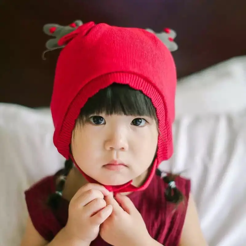 New Girl Baby Hat Infant Knitted Kids Crochet Cap Character Style