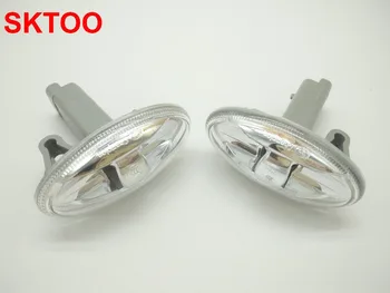 

SKTOO 2Pcs Auto Turn Signal Side Repeater Lamp For Citroen C3 C5 for Peugeot 206 207 307 407