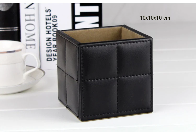 10 см квадратный деревянный держатель для ручек и карандашей|desk accessories|pencil holderpen