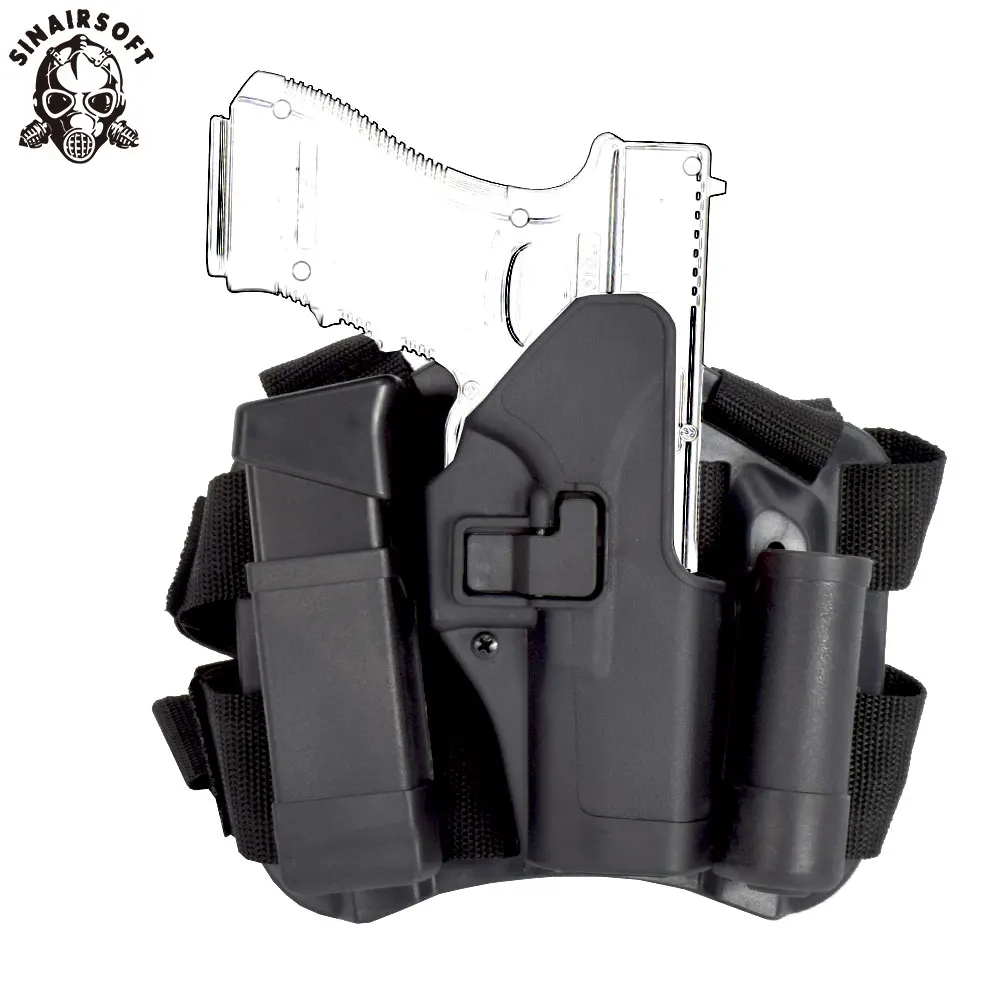 

Tactical CQC G17 Right Hand Drop Leg Holster Pouch Fit Glock Pistol 17 19 22 23 31 32 For Paintball Shooting Hunting Accessories
