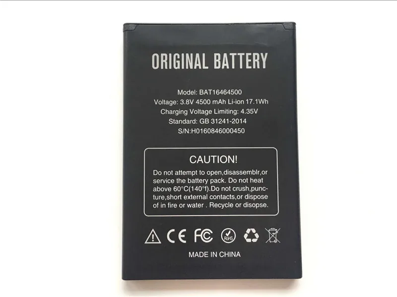 

DOOGEE T5 Battery Replacement BAT16464500 4500mAh Large Capacity Li-ion Backup Battery For DOOGEE T5 Lite Smart Phone - In Stock