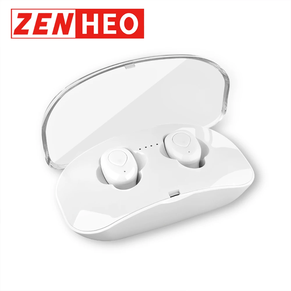 

ZENHEO X18S True Wireless Earbuds Sport Waterproof For Phone Music Gaming Earpiece Noise Cancelling Earphones With Charging Box