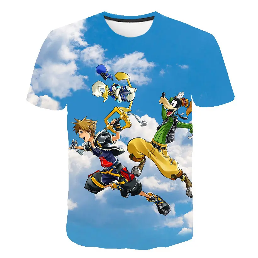 

2019 Summer Newest Animation Print 3D T-shirt Men Fashion Leisure Breathable Tops Short Sleeve O-neck Harajuku Style Tops tee