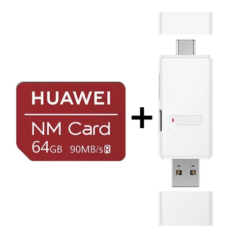 Кард-ридер huawei USB 3,1 Gen 1 и(Nano Memory) нм карта 90 м/с 64 Гб/128 ГБ/256 ГБ применяются только к Mate20 Pro Mate20 X P30 - Цвет: 64G and Card Reader