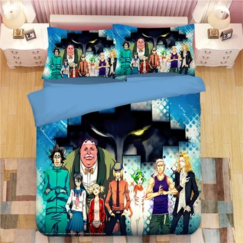 

Cartoon anime bedding sets death blue duvet cover sets fashion kids quilt cover single double queen king High quality bedclothes