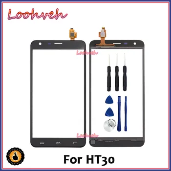 

10Pcs/lot High Quality 5.5'' For Homtom HT30 HT30 Pro Touch Screen Digitizer Touch Panel Lens Glass With tools Black Color