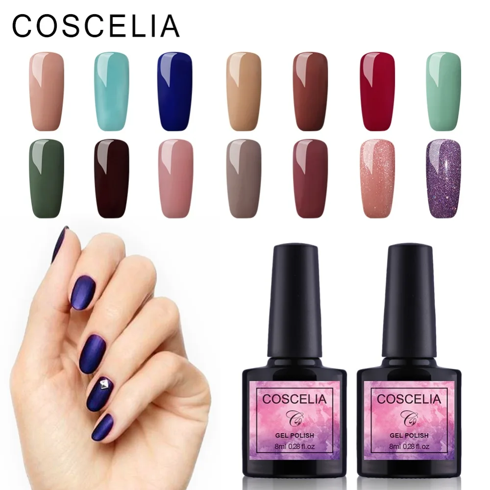 

40PC/lot Nail Gel Polish Soak Off UV LED Gel Nail Polish UV Gel Nail Polish Long Lasting Beauty Salon Nail Art Gel Polish UV