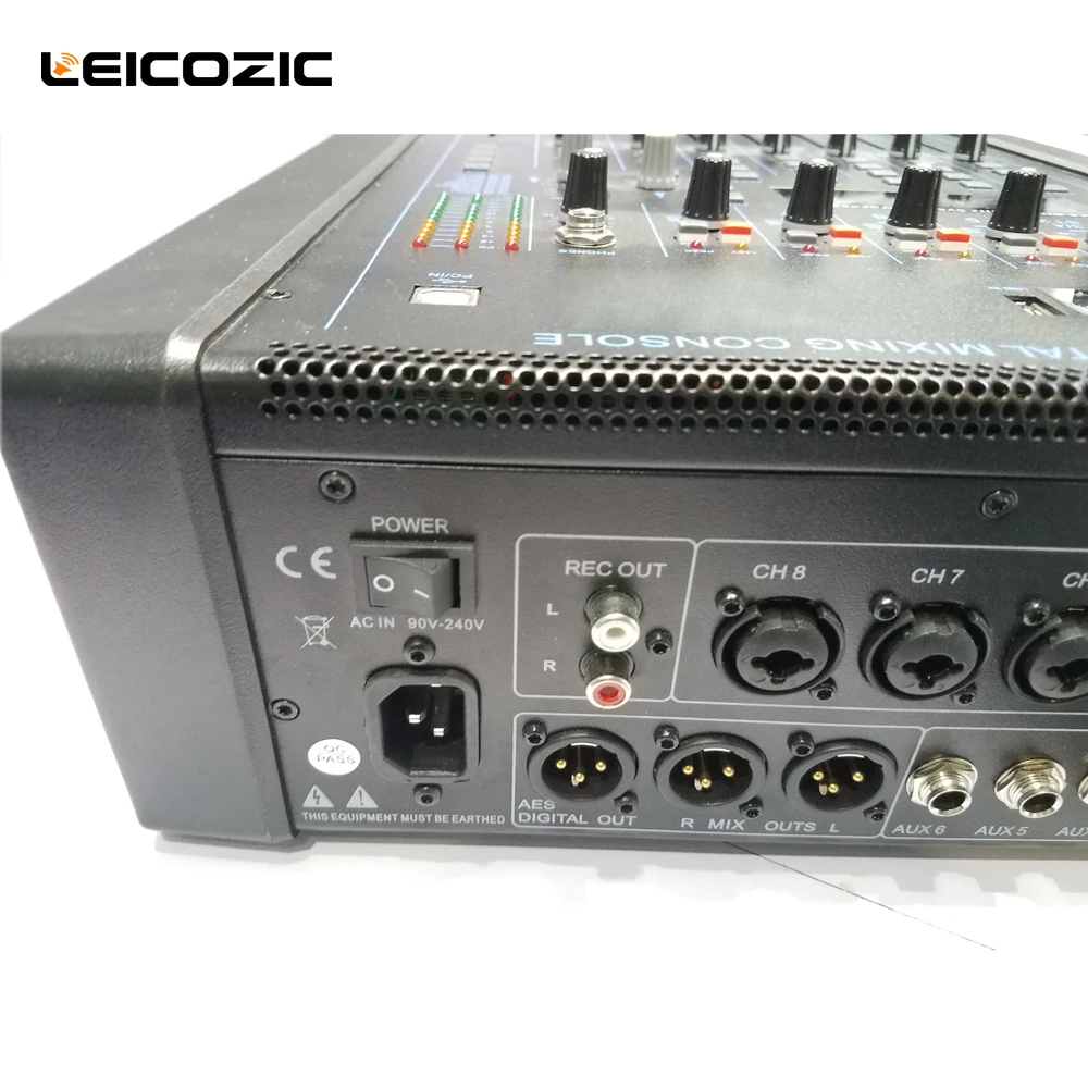 Профессиональный цифровой миксер leicoзиc 8 канальная Цифровая микшерная консоль с