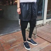 27-44 Горячая Весна Новая мода Мужчины и женщины, которые поддельные два шт культивировать свою мораль брюки три слоя с Гарун брюки