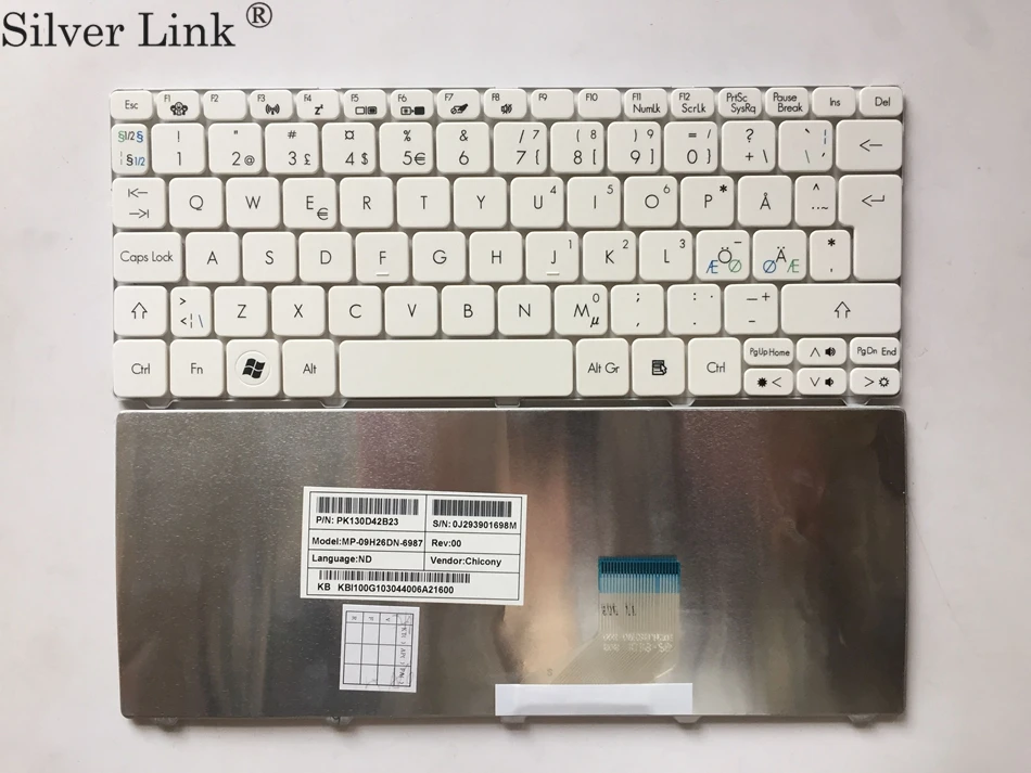 Клавиатура ND для ACER 522 533 532h D255 D256 D257 D260 D270 532 521 EM350 N55C ZH9 черная клавиатура ноутбука