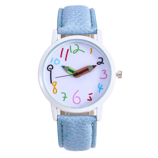 Student Digital Leather Band Watch Funny Watch Pencil Pointer Women