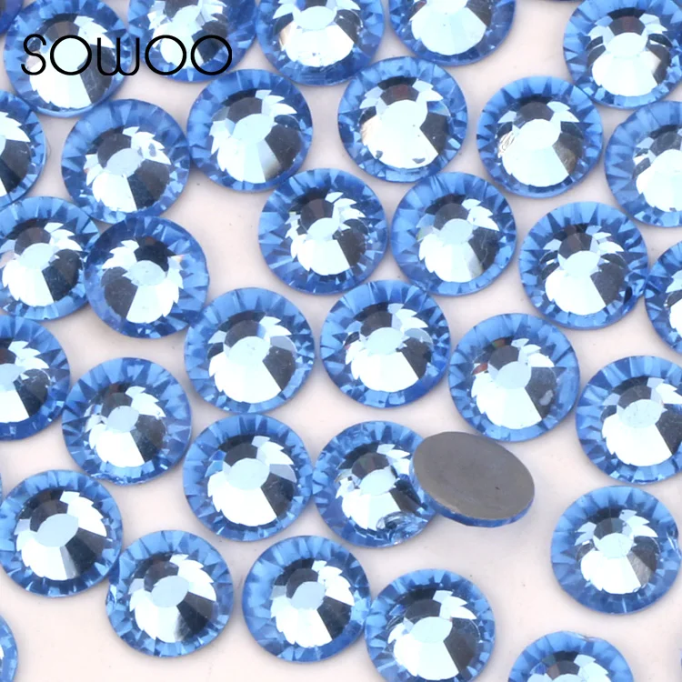 SS6-SS30 Light sapphire Color similar SWA Rhinestone1440pcs/lot High quality Hotfix Rhinestones use for high-end clothing | Дом и сад