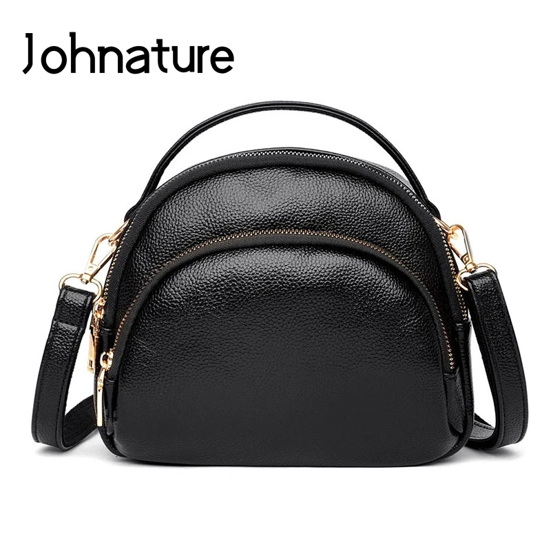 

Johnature High Quality Fashion Women Bag 2019 New Leisure Simple Solid Color Zipper Shoulder&Crossbody Bags Mobile Phone Bags
