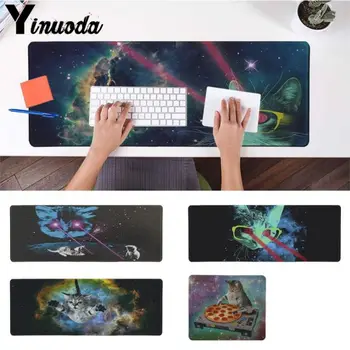 

Yinuoda Funny Lovely Space Cats Gamer Speed Mice Rubber Mousepad Size for 180*220 200*250 250*290 300*900 and 400*900*2mm