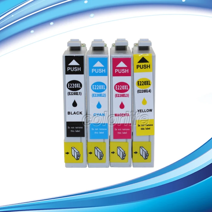XIMO Ink code 220, Replacement Ink Cartridges for Epson WorkForce WF