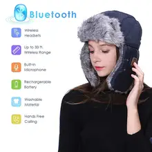 

Bluetooth Earphone &Speaker Winter Trapper Hat, Bluetooth Hunting Cap, Wireless Headphones Winter hat Outdoor Sports,Men & Women