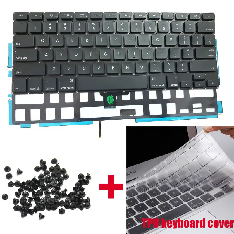 Genuine US Keyboard With Backlight And Keyboard Screws For Apple Macbook Pro 13'' A1278 2009 2010 2011 2012