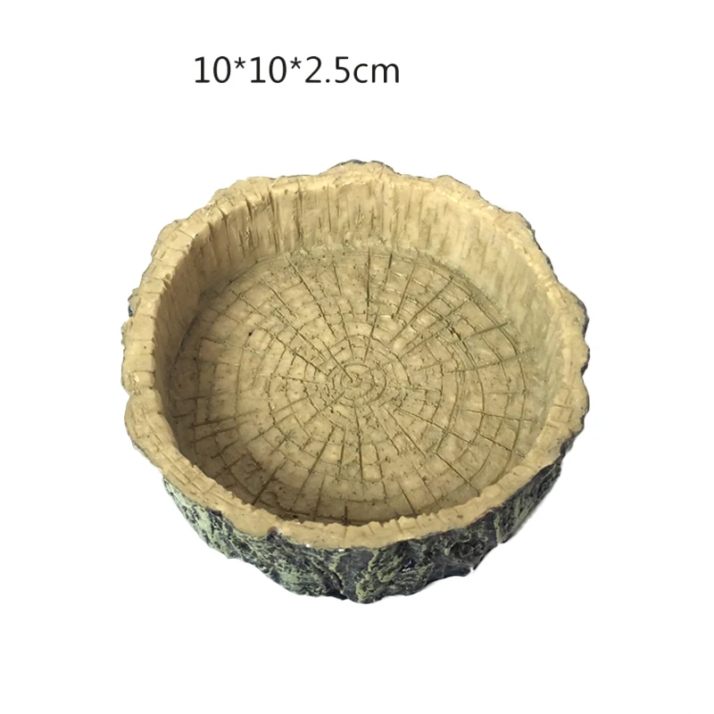 Новые креативные миски для кормления амфибий для змей геккон ящерица изделия из смолы Рептилия Черепаха водная тарелка еда игрушки товары для домашних животных - Цвет: style 3