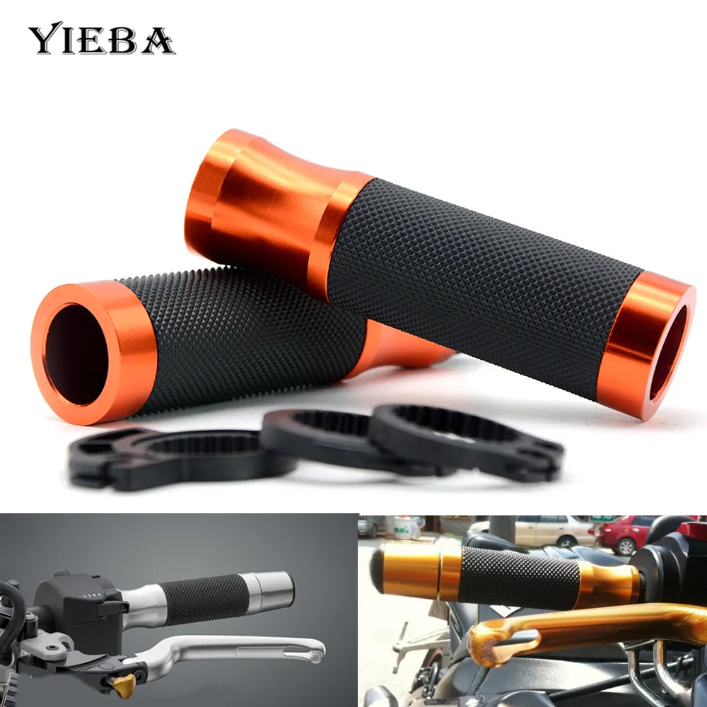 For KTM 390 Duke RC390 DUKE250 690 Duke 690 Duke R 7/ 8 "22mm Motorcycle Grips Handle CNC&Rubber Universal Gel