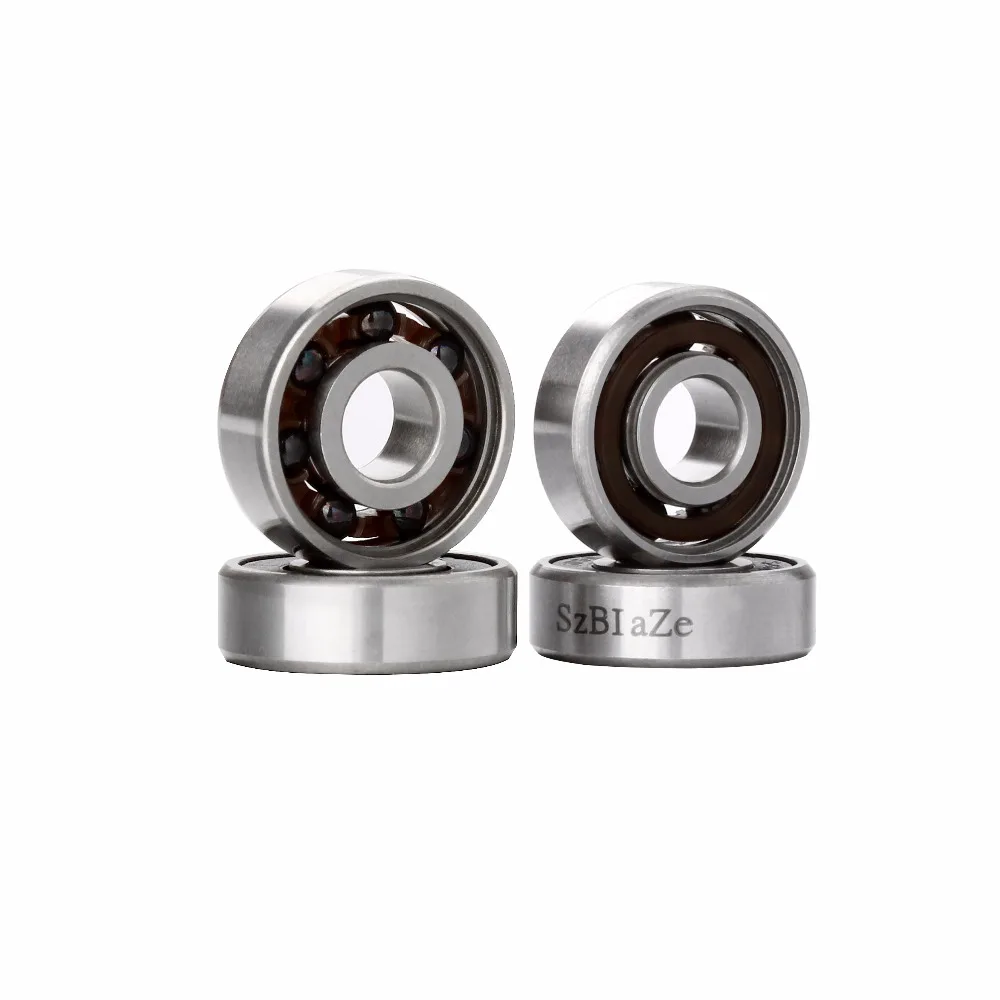 

SzBlaZe 608Rs Long Spin Time Hybrid Black Ceramic Bearing ABEC 9 For Fidget HandSpinner Inline Skate LongBoard Drift SkateBoard