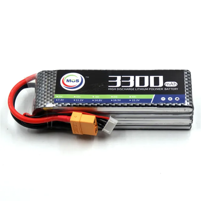 MOS RC Airplane LiPo Battery 4s 14.8v 3300mAh 30C FOR RC Airplane Car
