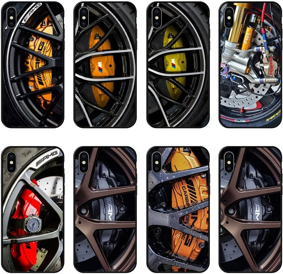

New luxury Motorsport AMG Tire Soft TPU Phone Case For iPhone XS MAX 5 5S SE 6 6S 7 8 Plus X XS XR silicone Case