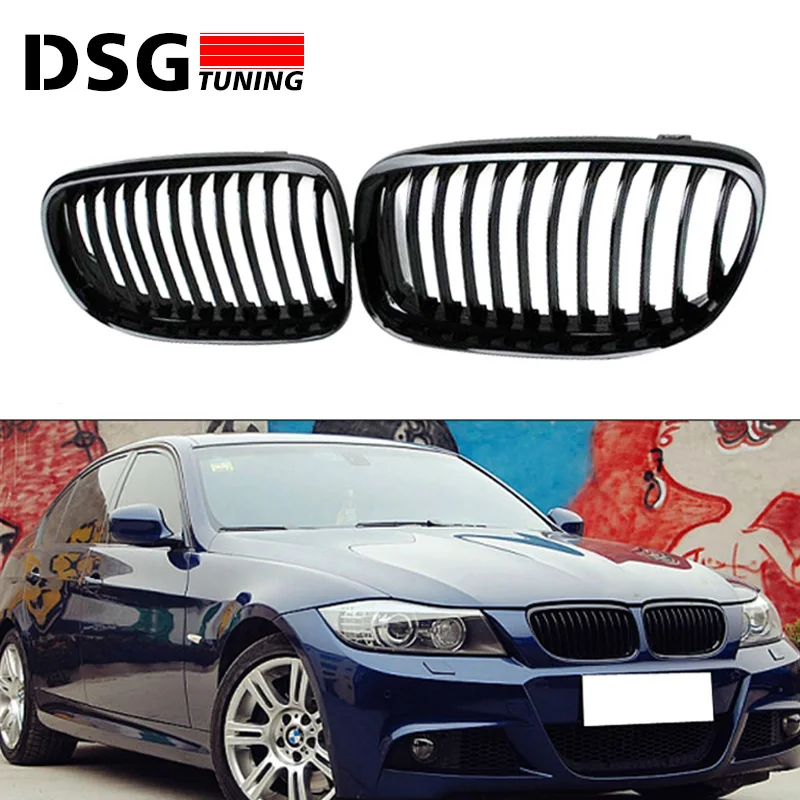 

E90 E91 M3 style grill ABS front bumper grille for BMW 3 series 2008 - 2011 4-door sedan 5-door wagon
