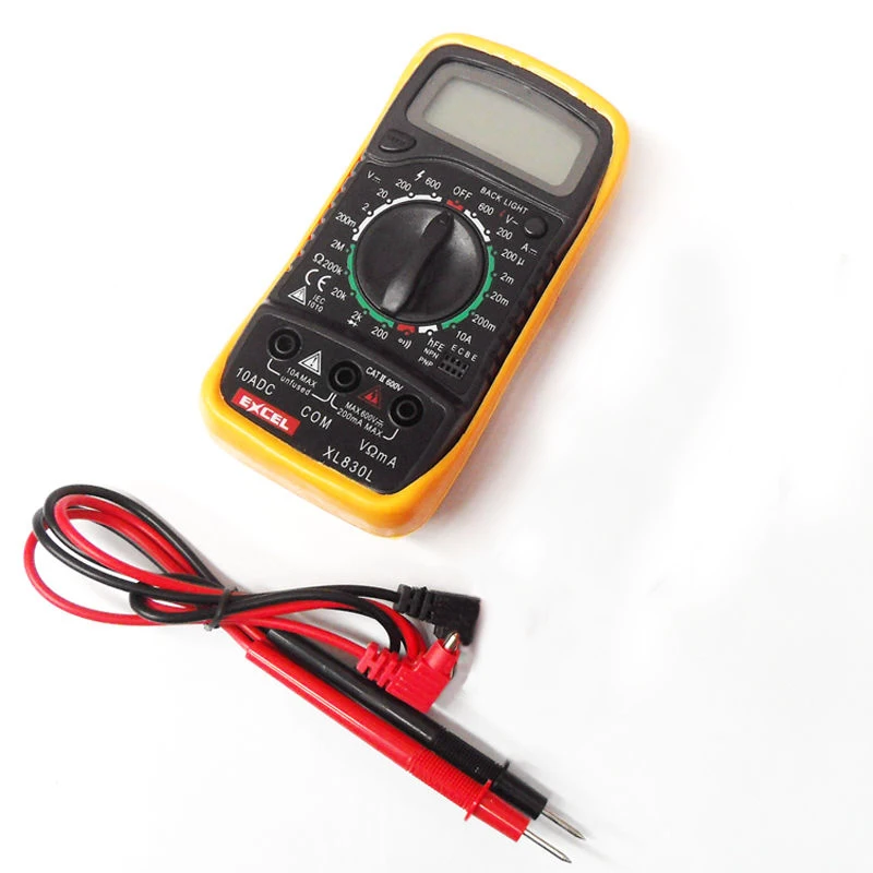 XL830L LCD Digital Multimeter, Back ground light, AC DC Voltmeter ...